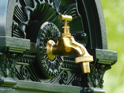 Standing Fountain - 85 cm - Aluminium - Green