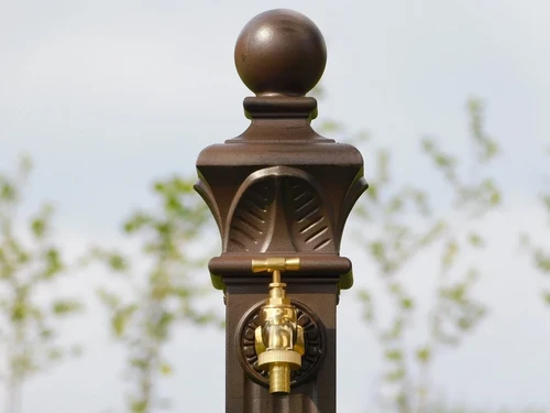 Pedestal water tap - Brown - Alu - Brass Tap