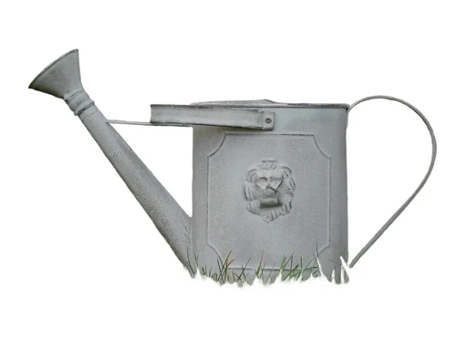 Garten-Gießkanne mit Löwenkopf - Gealtertes Metall - 4,5 L