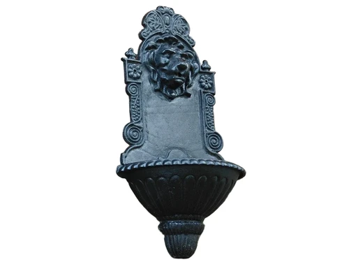 Wall fountain Lion - Black - 75 cm - Cast iron