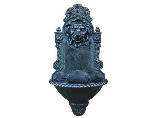 Wall fountain Lion - Black - 75 cm - Cast iron