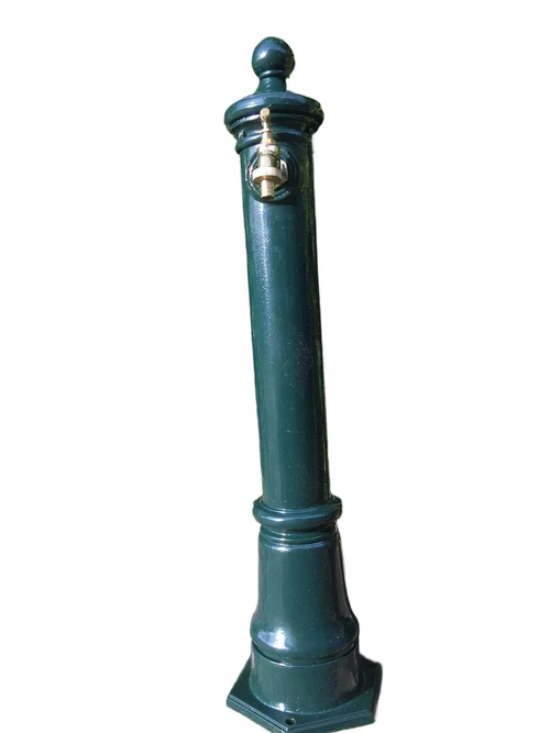1 kraan als een staande fontein, aluminium groen incl. messing kraan, Laatste!