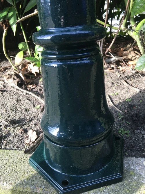 1 kraan als een staande fontein, aluminium groen incl. messing kraan, Laatste!