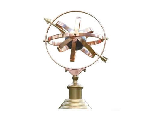 Armillarium Himmelskugel – 50 cm – Aluminium – Messing- und Kupferfarbe