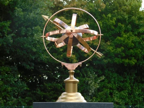 Armillarium Himmelskugel – 50 cm – Aluminium – Messing- und Kupferfarbe