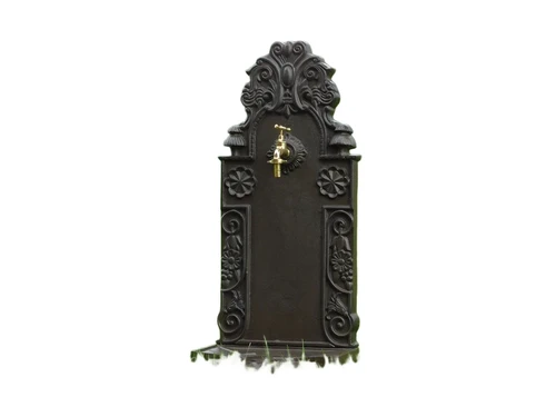 Ornate Fountain - with Brass Tap - Alu - Dark Brown