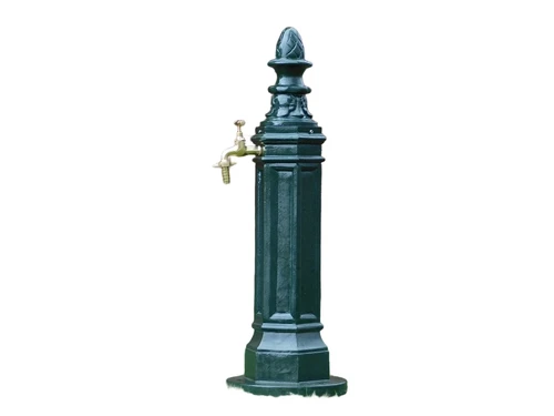 Standing fountain - alu - dark green - water tap
