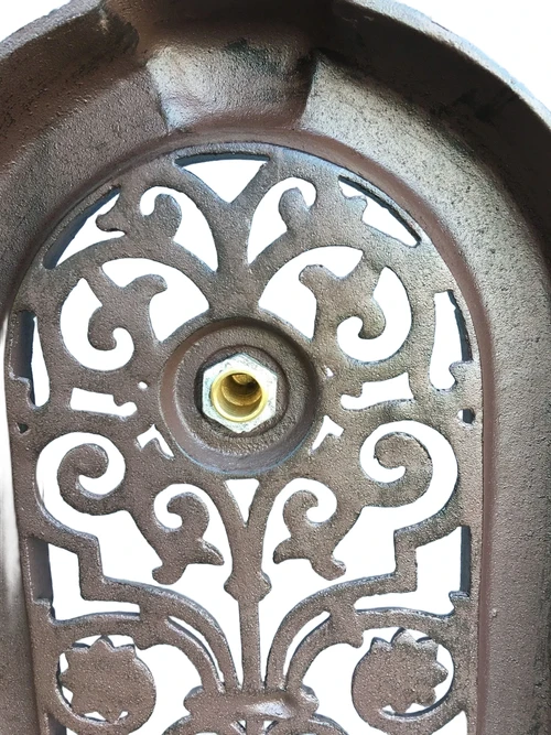 Tuin fontein, aluminium, bruin