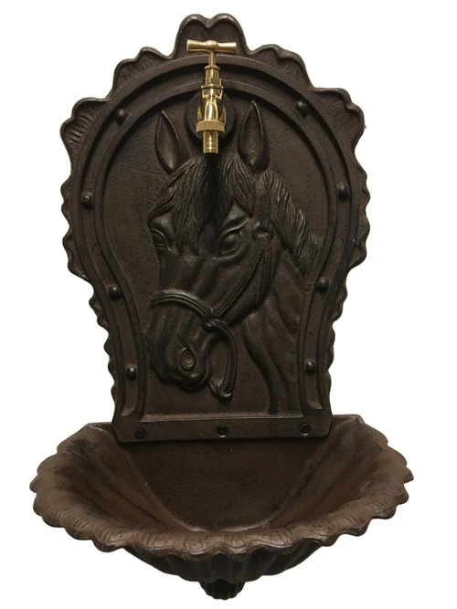 Wall sink cast iron brown with horse head logo, beautiful!!!