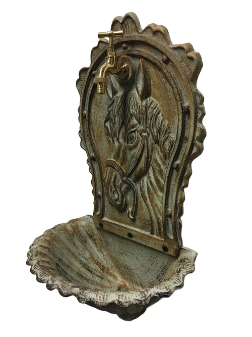 Wall sink with picture horse, cast iron, beautiful!!!