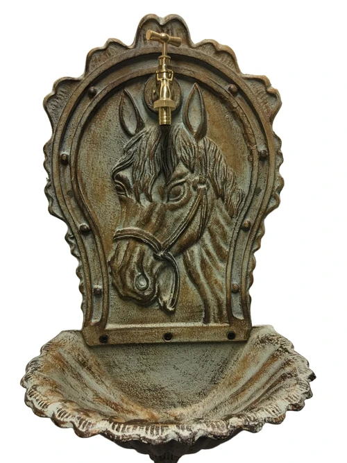 Wall sink with picture horse, cast iron, beautiful!!!