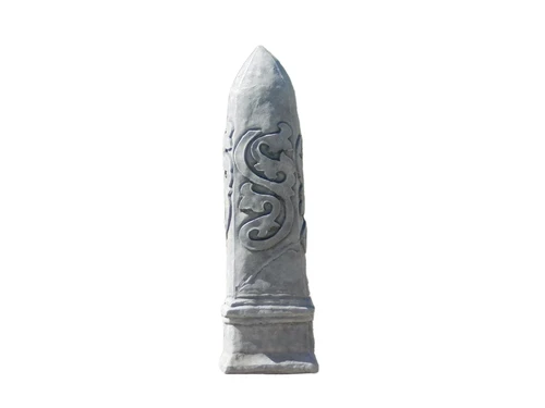 Obelisk - solid stone - grey