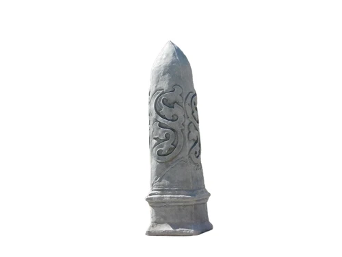 Obelisk - solid stone - grey