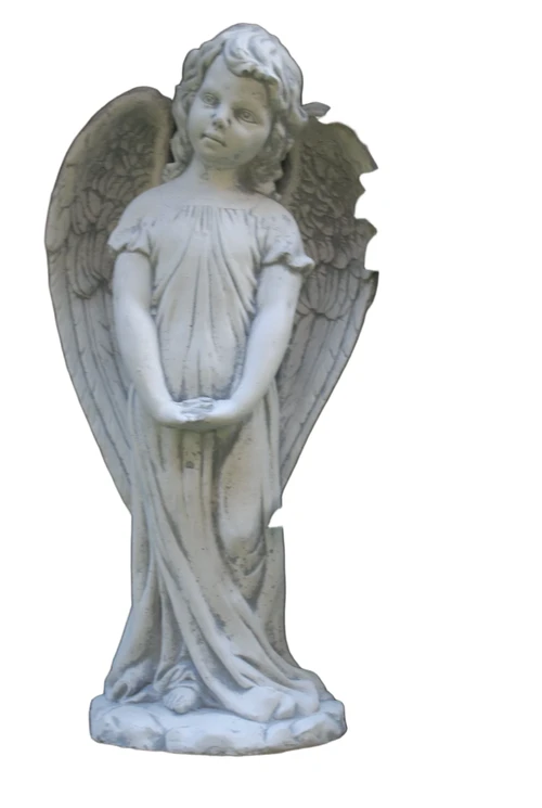 Beautiful standing angel statue, full of stone, superb detail!!