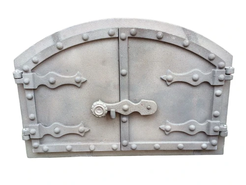 Deur pizza oven, gietijzer onbehandeld