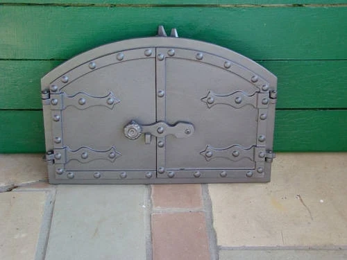 Deur pizza oven, gietijzer onbehandeld