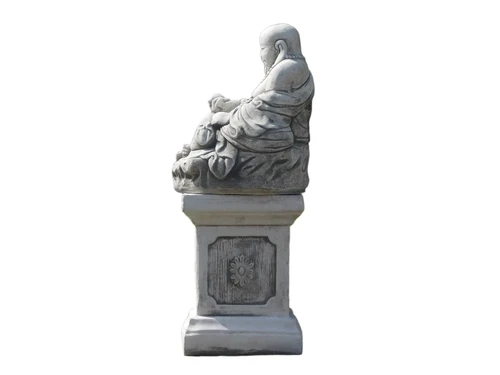 Buddha on Pedestal - 55 cm - Steenzuletzt