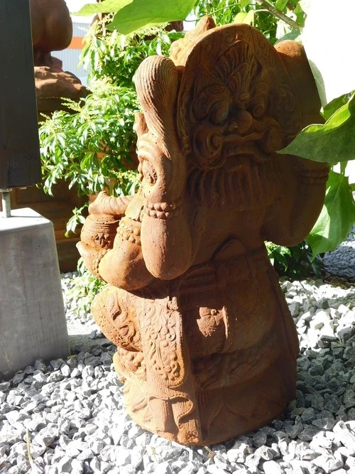 Statue Ganesha 1 - Stone in Oxide - 68 cm