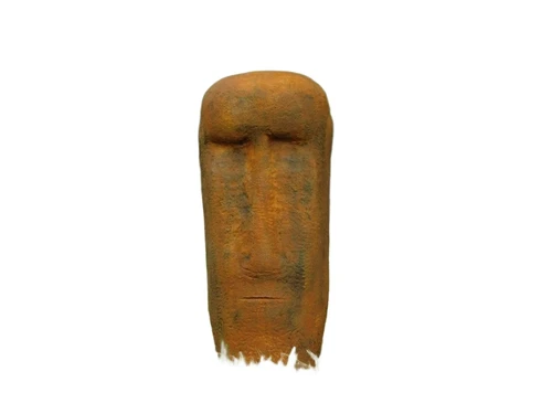 Moai statue in oxide - full stone