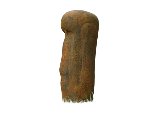 Moai statue in oxide - full stone