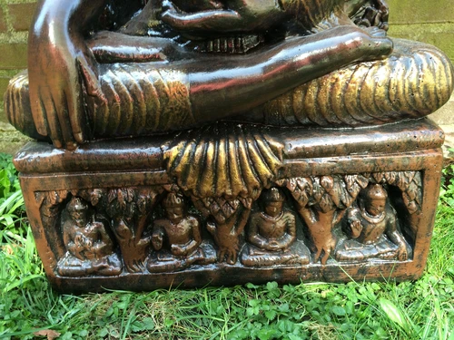 Thai Buddha on Throne - 93 cm - Stone