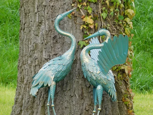 Reiherset schön - Türkis mit Gold - Metall