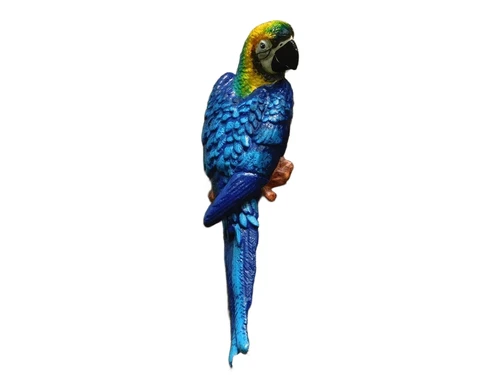 Blue Parrot - Cast iron - Wall decoration