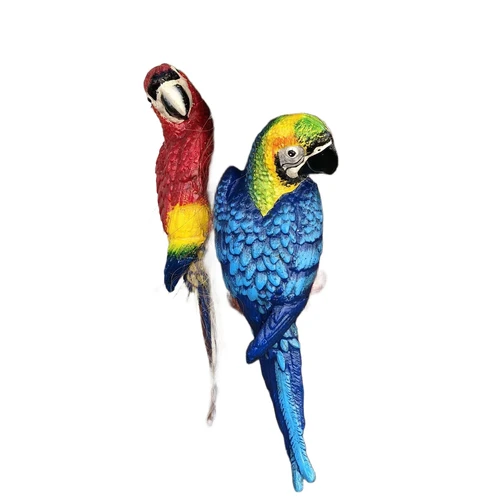 Blue Parrot - Cast iron - Wall decoration