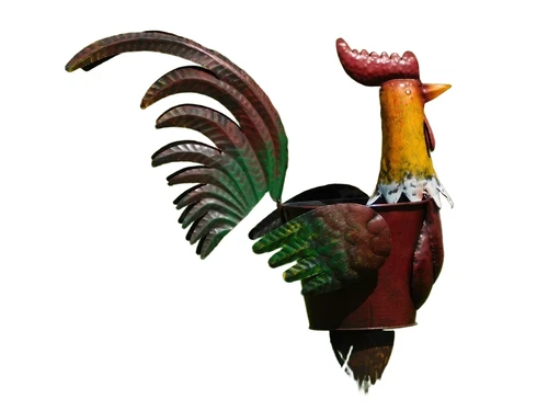 Planter Rooster - 50 cm - Handmade of Metal