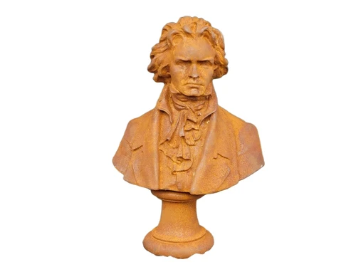Prächtige Statue von Ludwig van Beethoven - ganz aus Gusseisen