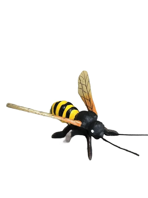 Beautiful coloured cast iron bee