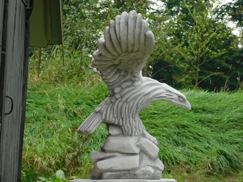 Eagle with Spread Wings - 80 cm - Stone