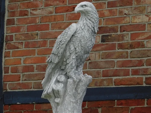 Adelaar Op Sokkel - 165 cm - Steen