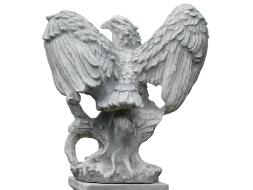 Statue Eagle on Pedestal - 127 cm - Stone