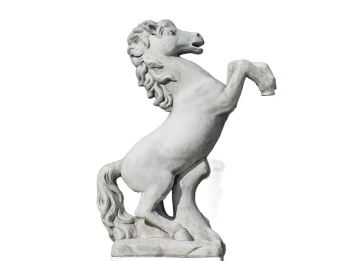 Statue Horse on Pedestal - 160 cm - Stone