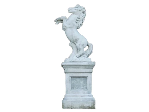 Horse on Base - 140 cm - Solid Stone