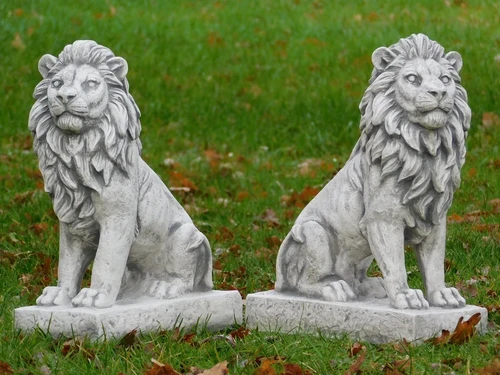 Set Löwen - Links und Rechts - Stein