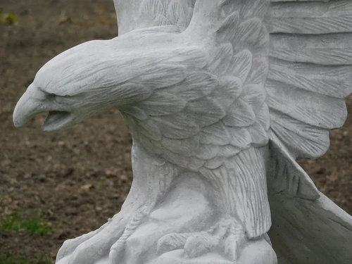 Eagle with wings up - full of stone