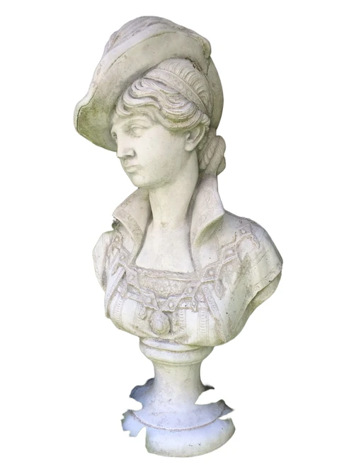 Sculptuurbeeld dame, vol steen, prachtig!