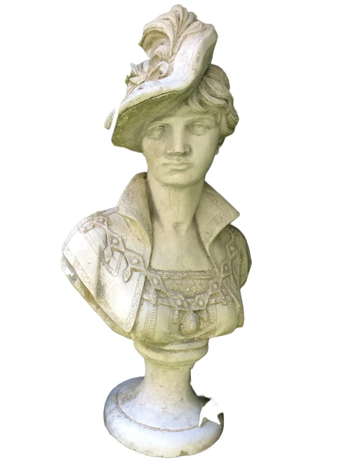 Sculptuurbeeld dame, vol steen, prachtig!