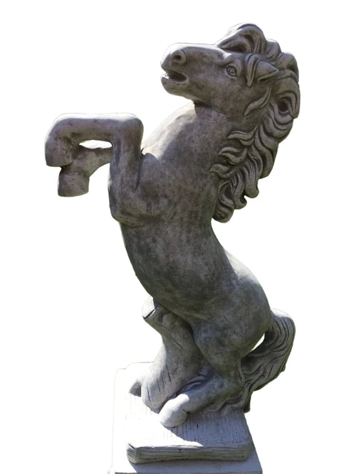 Aufzuchtpferdchen aus massivem Kunststein, wunderschön!