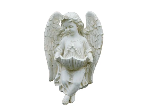 Angel with bowl - polystone - wall decoration
