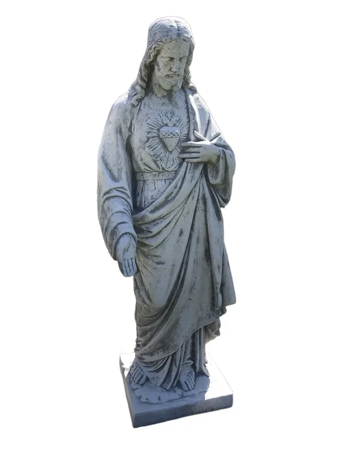 Sacred Heart Statue XXL – approx. 120 cm – Solid Stone