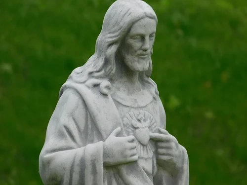 Jesus Sacred Heart statue - 80 cm - Full Stone