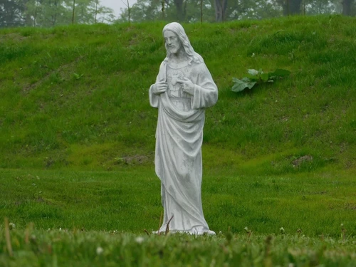 Jesus Sacred Heart statue - 80 cm - Full Stone