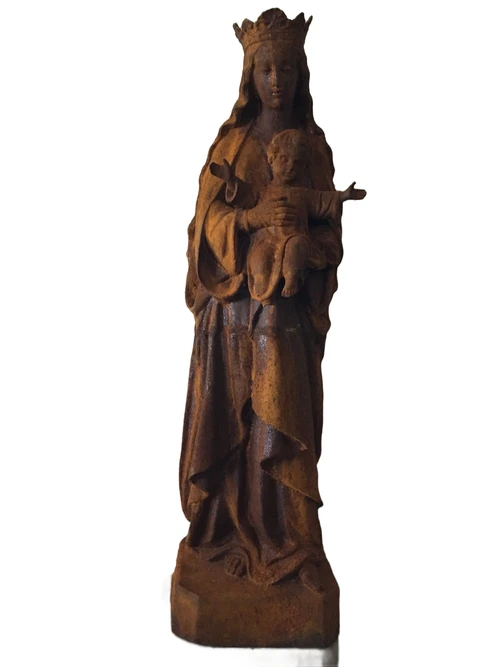 Mary with baby Jesus, cast iron, beautiful statue!!