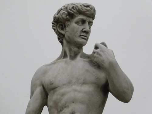 Statue David XL on Pedestal - 170 cm - Stone