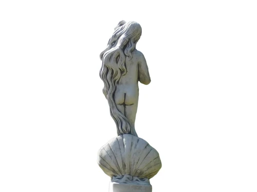 Beeld Vrouw met Schelp - 82 cm - Steen