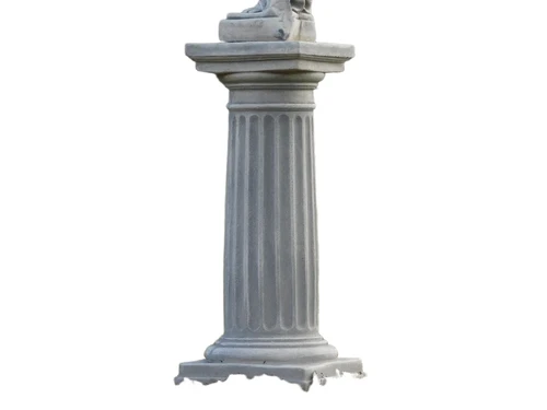 Statue Woman on Pedestal - 143 cm - Stone