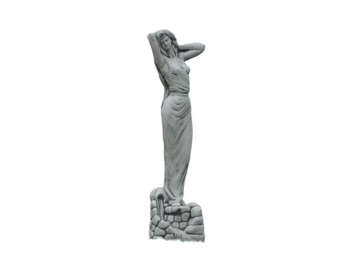 Statue Woman on Watercourse - 70 cm - Stone